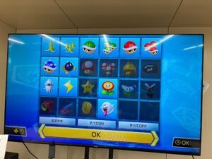 マリオカートのアイテム選択画面