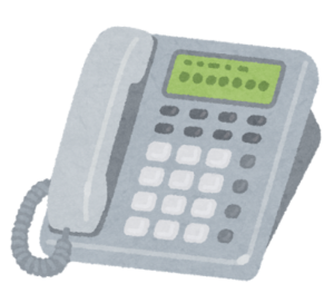 固定電話機のイラスト