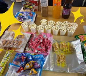 大会中に提供されたお菓子の様子