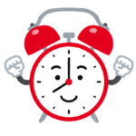 目覚まし時計のイラスト