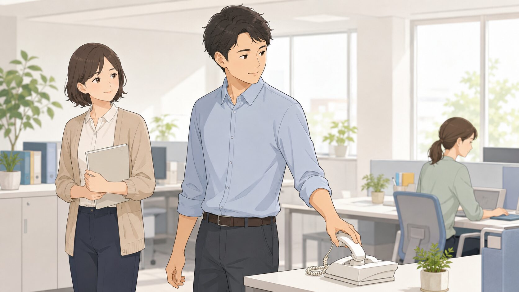 電話機へ受話器を置き、元の作業台へ視線を戻す