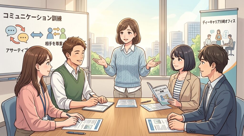 アサーティブコミュニケーションの訓練イメージ